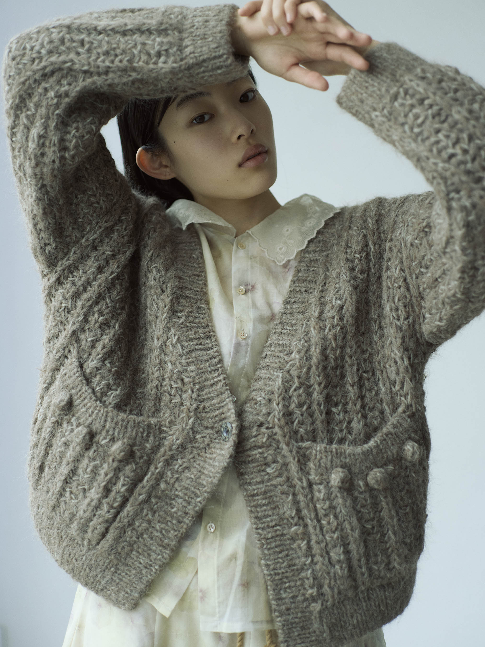 gasa*ガサ　アンティークレース付きニット gasa*ガサ アンティークレース付きニット GASA(ガサ) 古着 買取 通販