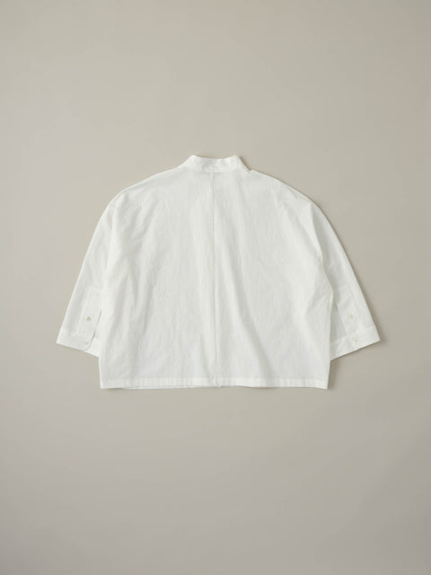 No.07/ landscape : 風景 バンドカラーブラウス(off white)
