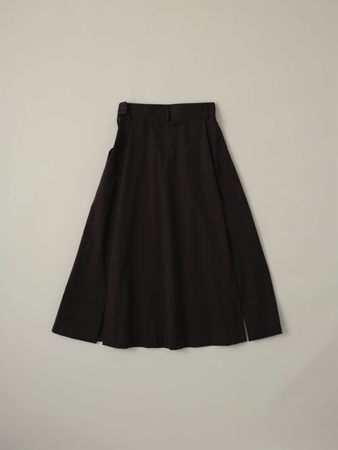 No.08/ capture the light : 光を捉える スリットスカート(black)