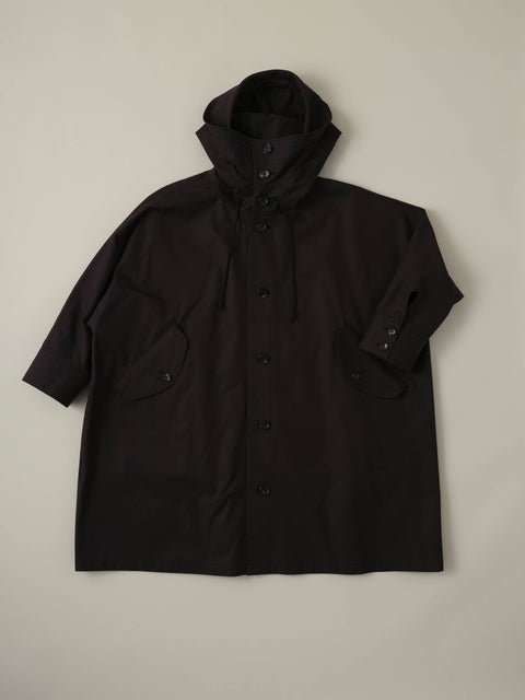 No.09/ suburb : 郊外 フーデッドコート(black)