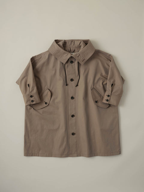 No.09/ suburb : 郊外 フーデッドコート(moss kahki)