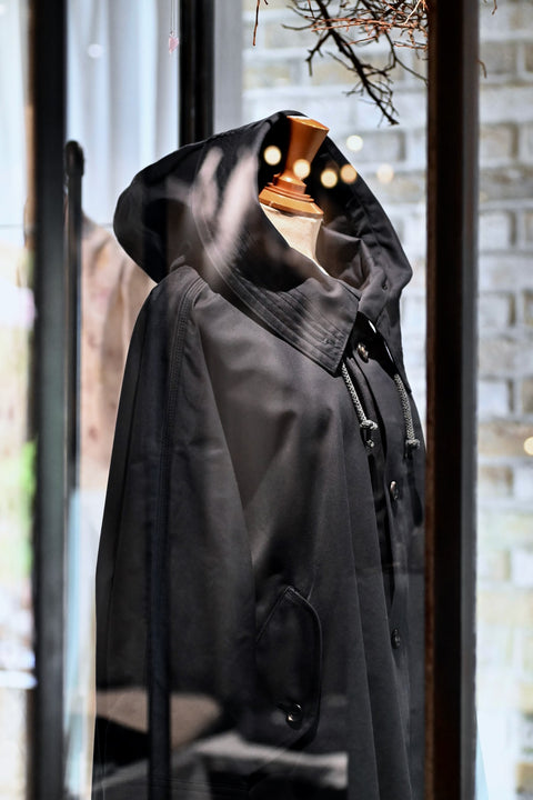 No.09/ suburb : 郊外 フーデッドコート(black)