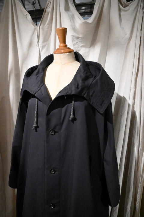 No.09/ suburb : 郊外 フーデッドコート(black)