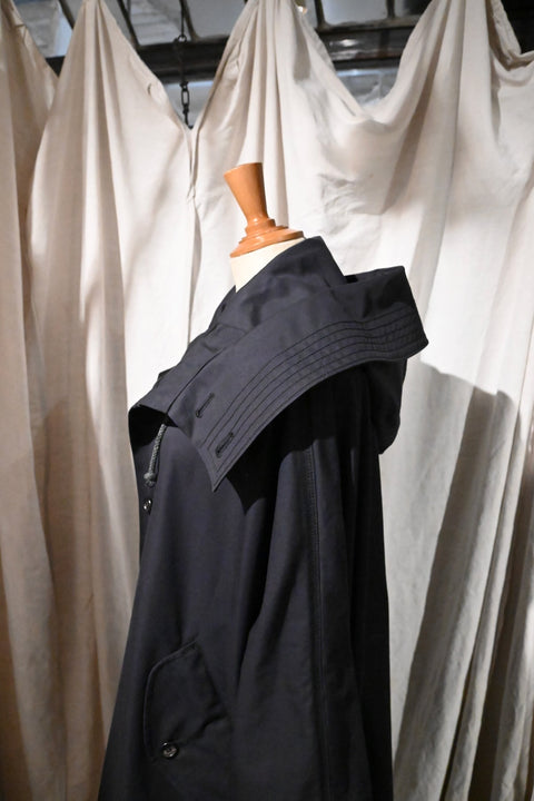 No.09/ suburb : 郊外 フーデッドコート(black)