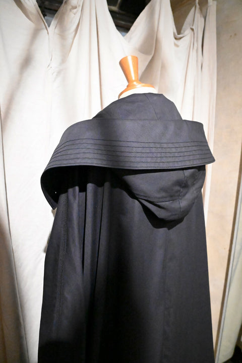 No.09/ suburb : 郊外 フーデッドコート(black)