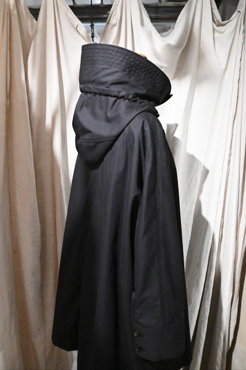 No.09/ suburb : 郊外 フーデッドコート(black)