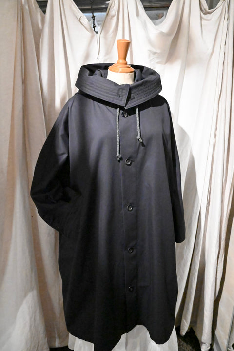 No.09/ suburb : 郊外 フーデッドコート(black)