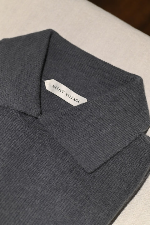 No.11/ feel the place : 場所を感じる ポロセーター(fog blue)