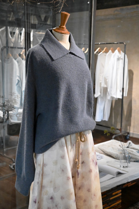 No.11/ feel the place : 場所を感じる ポロセーター(fog blue)