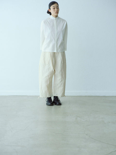 No.07/ landscape : 風景 バンドカラーブラウス(off white)