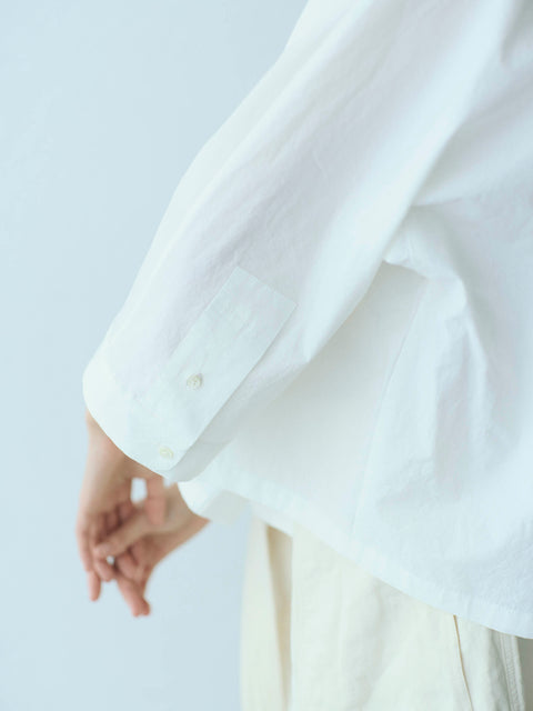 No.07/ landscape : 風景 バンドカラーブラウス(off white)