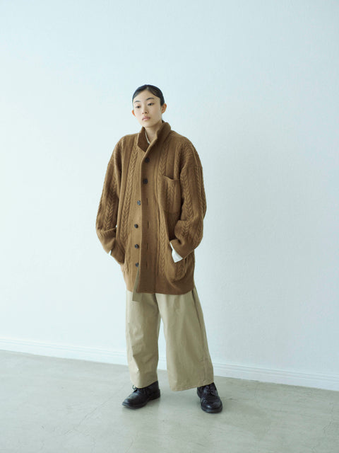 No.12/ moment : 瞬間 カーディガン(camel brown)