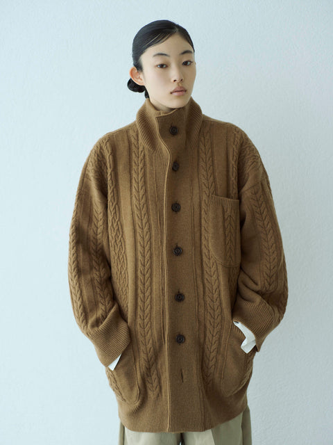 No.12/ moment : 瞬間 カーディガン(camel brown)