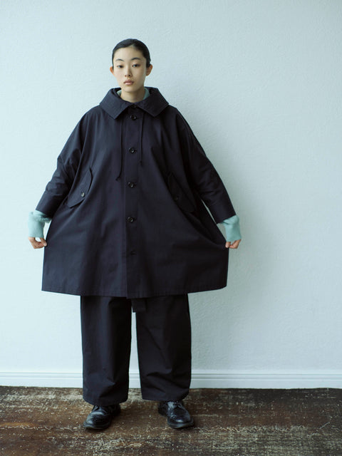 No.09/ suburb : 郊外 フーデッドコート(black)