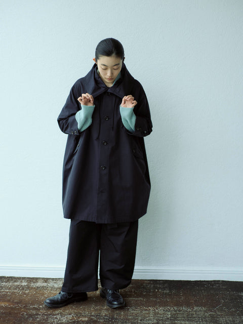 No.09/ suburb : 郊外 フーデッドコート(black)