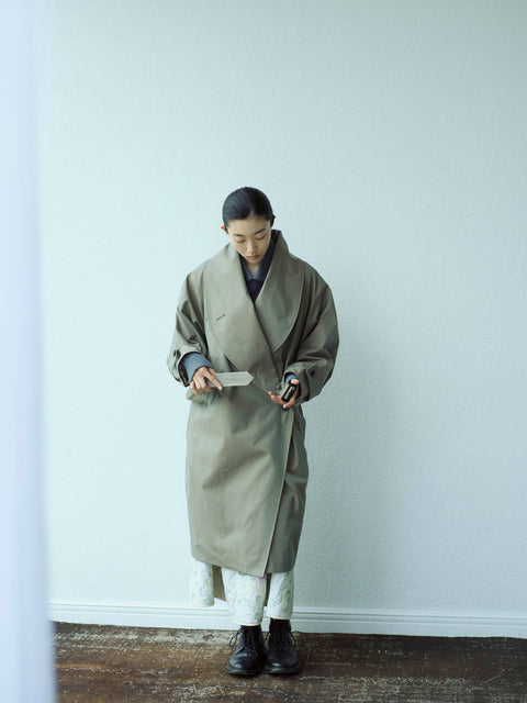 No.09/ suburb : 郊外 ラップコート(moss kahki)
