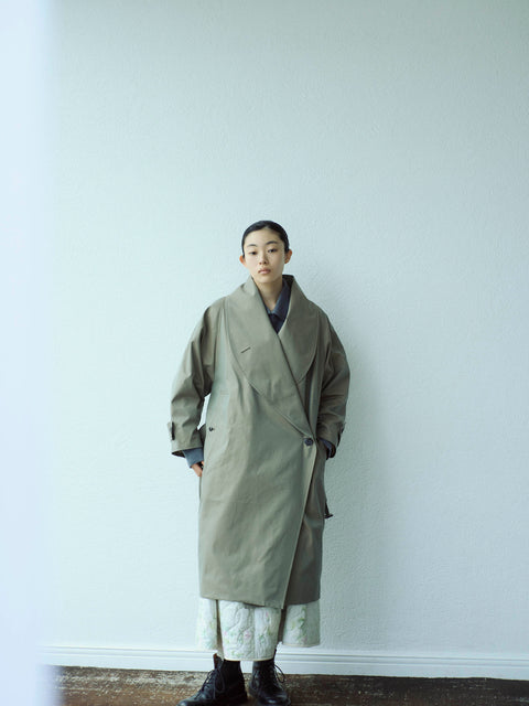 No.09/ suburb : 郊外 ラップコート(moss kahki)