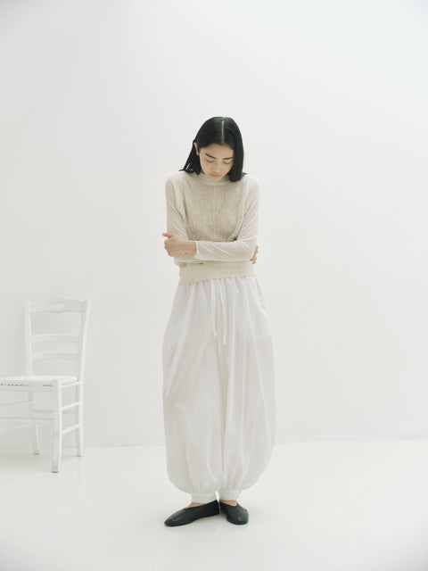 No.1 雪のきれ フラワーバッドパンツ