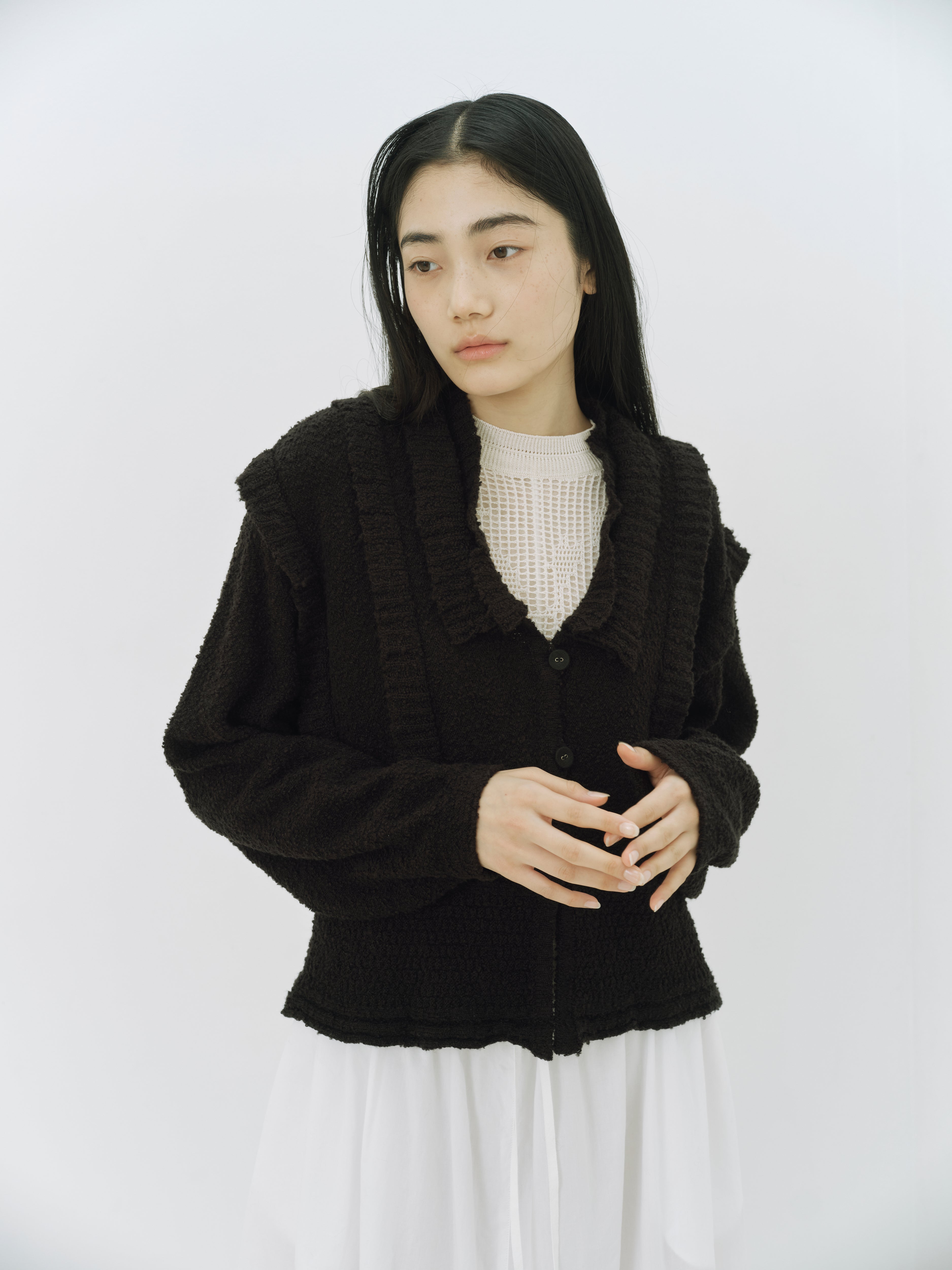 No.4 ほおの木 デイドリームカーディガン（black） – NATIVE VILLAGE