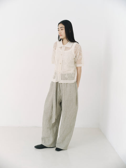 No.8 木の梢 ステームパンツ（ash beige）