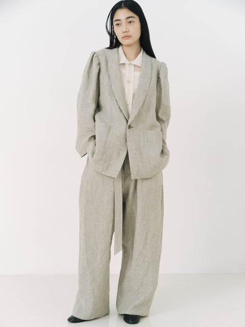 No.8 木の梢 ステームパンツ（ash beige）