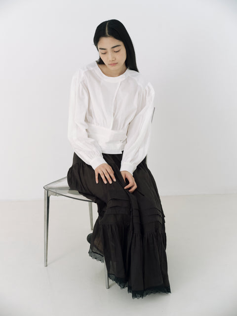 No.1 雪のきれ ベルテッドブラウス