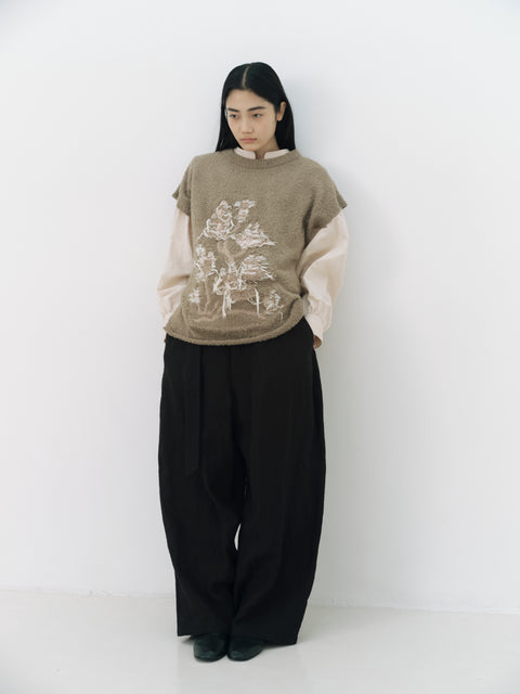 No.8 木の梢 ステームパンツ（black）