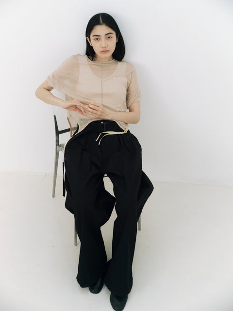 No.12 灌木 ブッシュワイドパンツ（black）