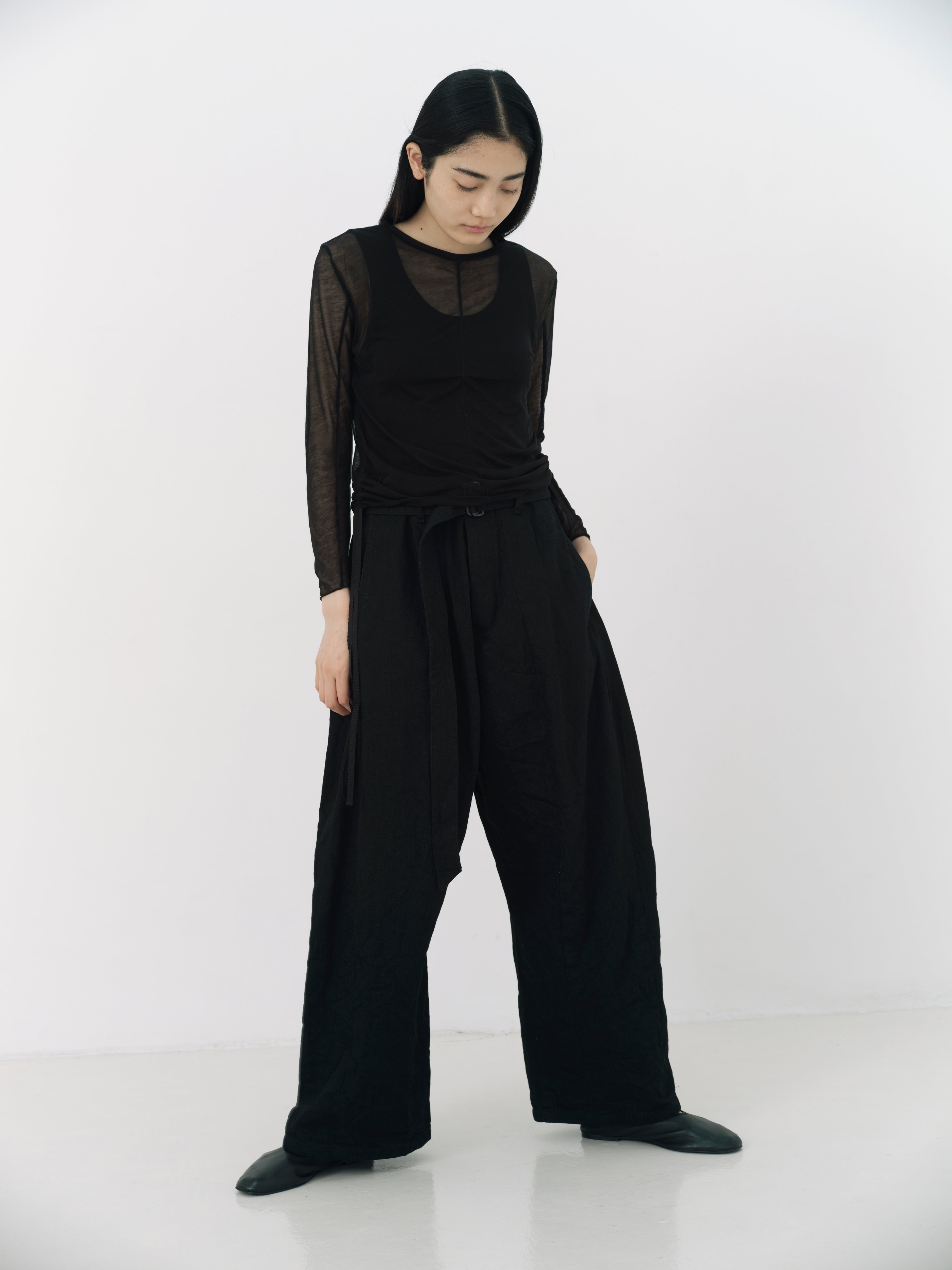 No.12 灌木 ルートダーツパンツ（black） – NATIVE VILLAGE