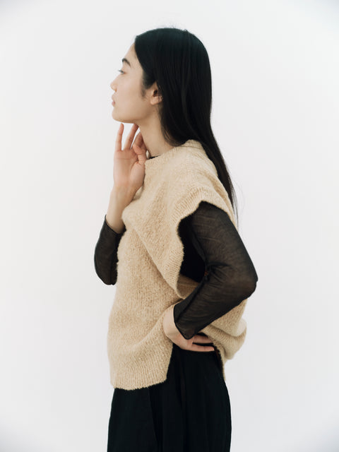 No.4 ほおの木 デイドリームマグノリアベスト（honey beige）