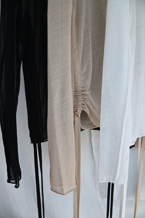 No.13 羅（うすもの） ロングスリーブトップス（skin beige）