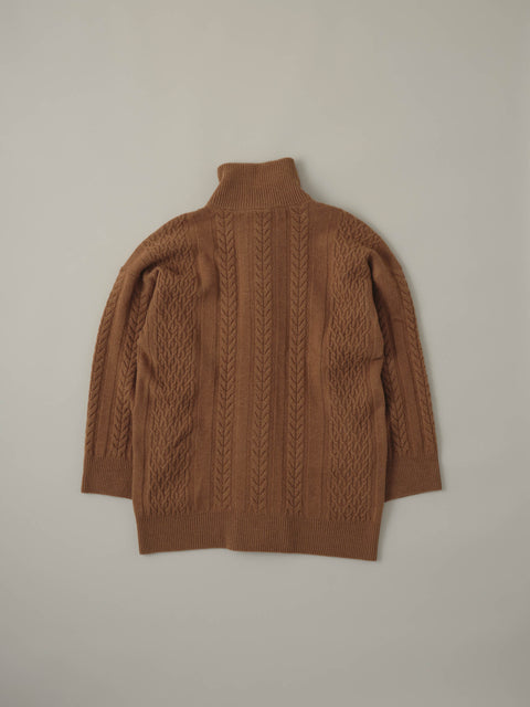 No.12/ moment : 瞬間 カーディガン（camel brown）