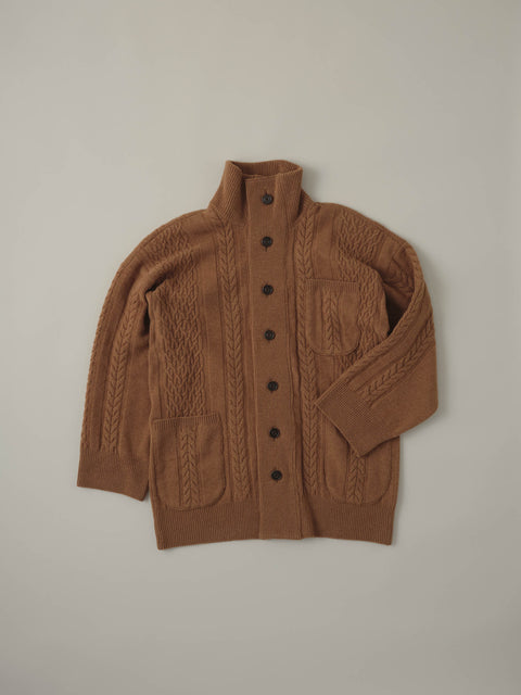 No.12/ moment : 瞬間 カーディガン（camel brown）