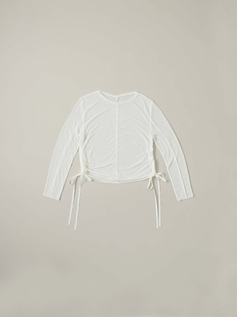 No.13 羅（うすもの） ロングスリーブトップス（off white）