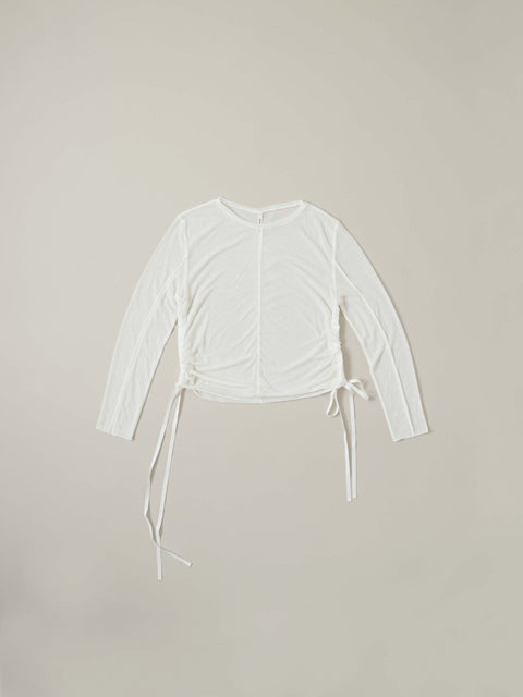 No.13 羅（うすもの） ロングスリーブトップス（off white）