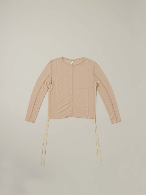 No.13 羅（うすもの） ロングスリーブトップス（skin beige）