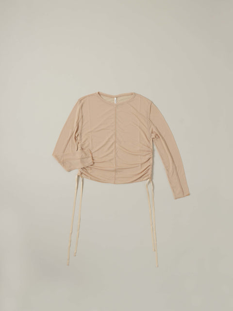 No.13 羅（うすもの） ロングスリーブトップス（skin beige）