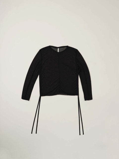 No.13 羅（うすもの） ロングスリーブトップス（black）
