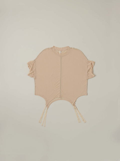 No.13 羅（うすもの） ショートスリーブトップス（skin beige）