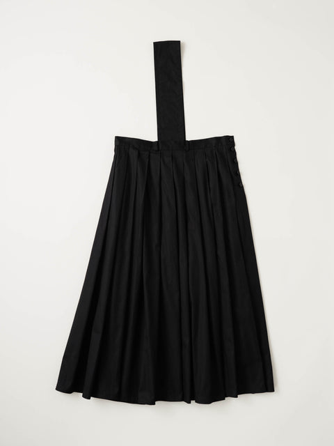 No.3/ Night veil shoulder pleated skirt