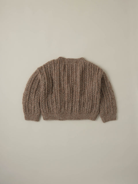 No.17/ colors of nature : 自然の色 モヘアニットカーディガン（brown）
