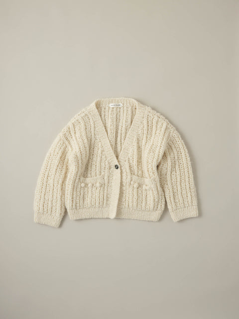 No.17/ colors of nature : 自然の色 モヘアニットカーディガン（off white）