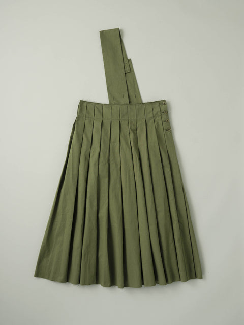 No.4/ Rustle of trees shoulder pleated skirt