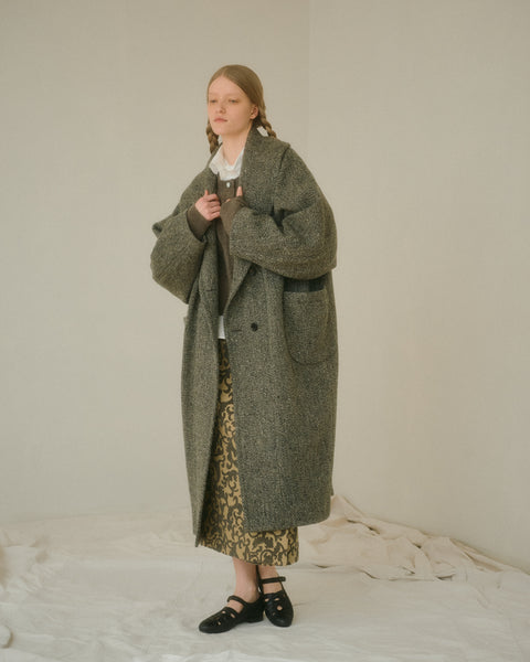 No.15 To the streets of Paris ショールカラーコート（gray）