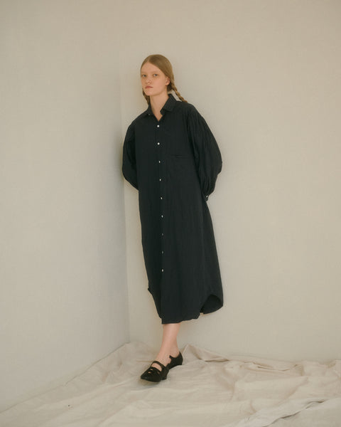 No.1 Liar シャツカラーワンピース（navy check）
