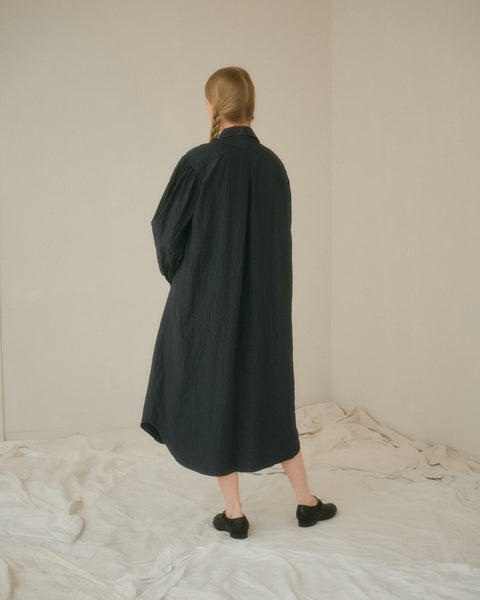 No.1 Liar シャツカラーワンピース（navy check）
