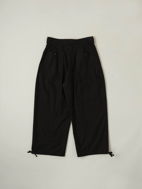 No.3 青い傾斜 ステムパンツ（black）