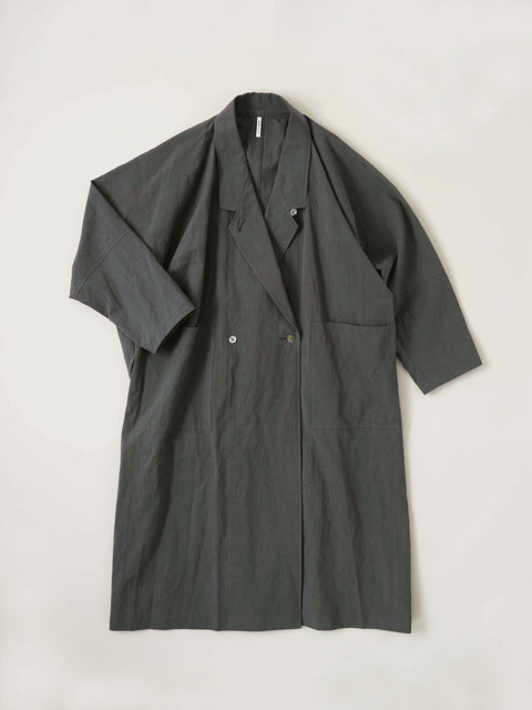 No.5 霧は俄かに揺れる ピンチドコート（fog gray）