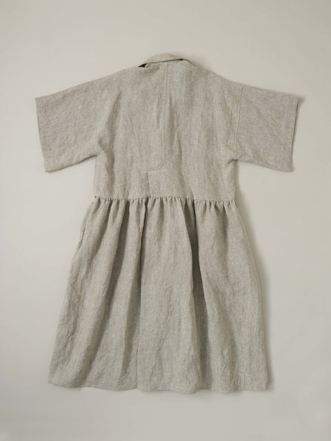 No.8 木の梢 ワイドスリーブドレス（ash beige）