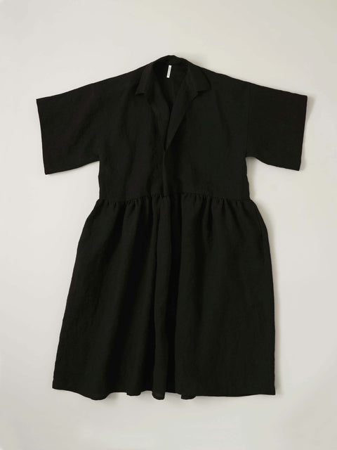 No.8 木の梢 ワイドスリーブドレス（black）